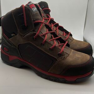 Timberland PRO Men's Payload Steel‎ safety toe Work Boot, Brown/Red, Men 13- NWB